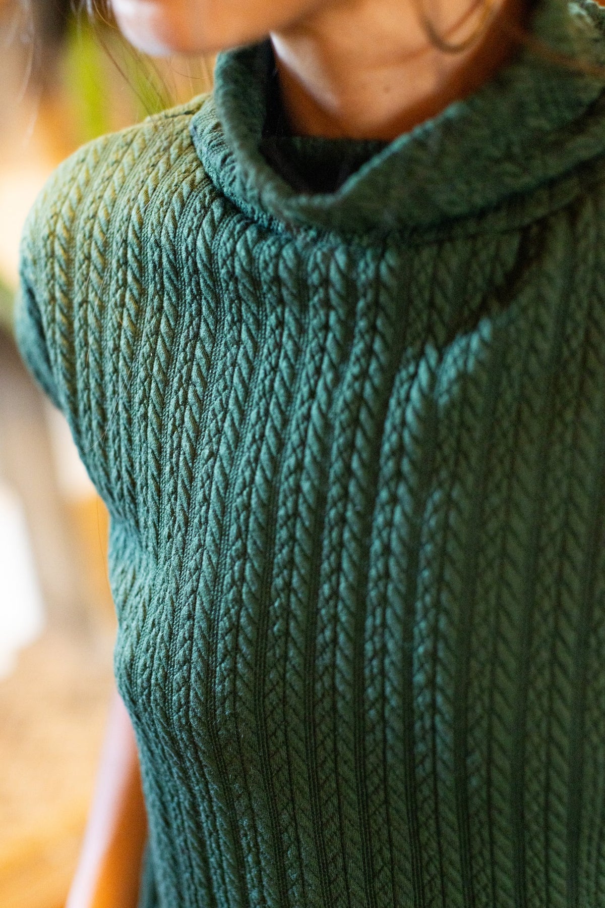 Sleeveless Turtleneck Sweater Vest