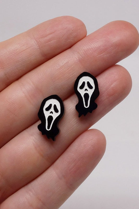 Lili0999 Scream Ghostface Mask Studs