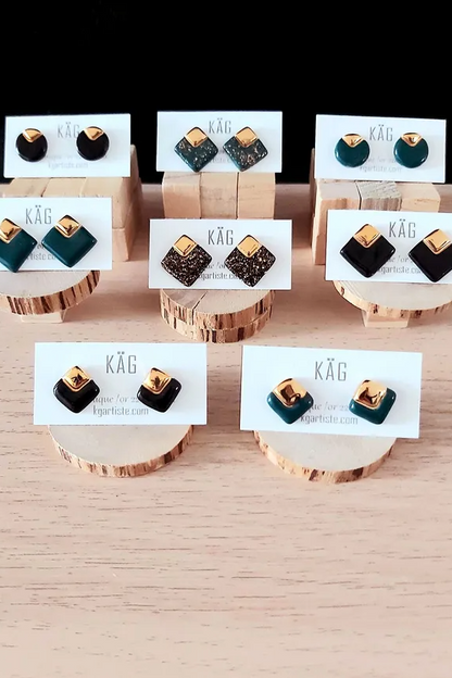 Square Ceramic Stud